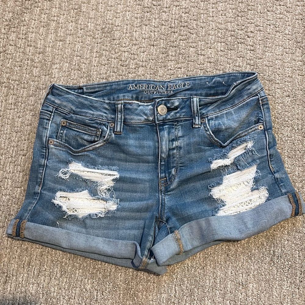 Women’s American Eagle Next Level Stretch Lace Pocket Shorts